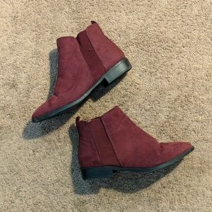 Marroon primark booties